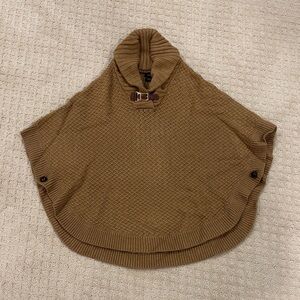 Massimo Dutti Tan Women's Poncho Sweater